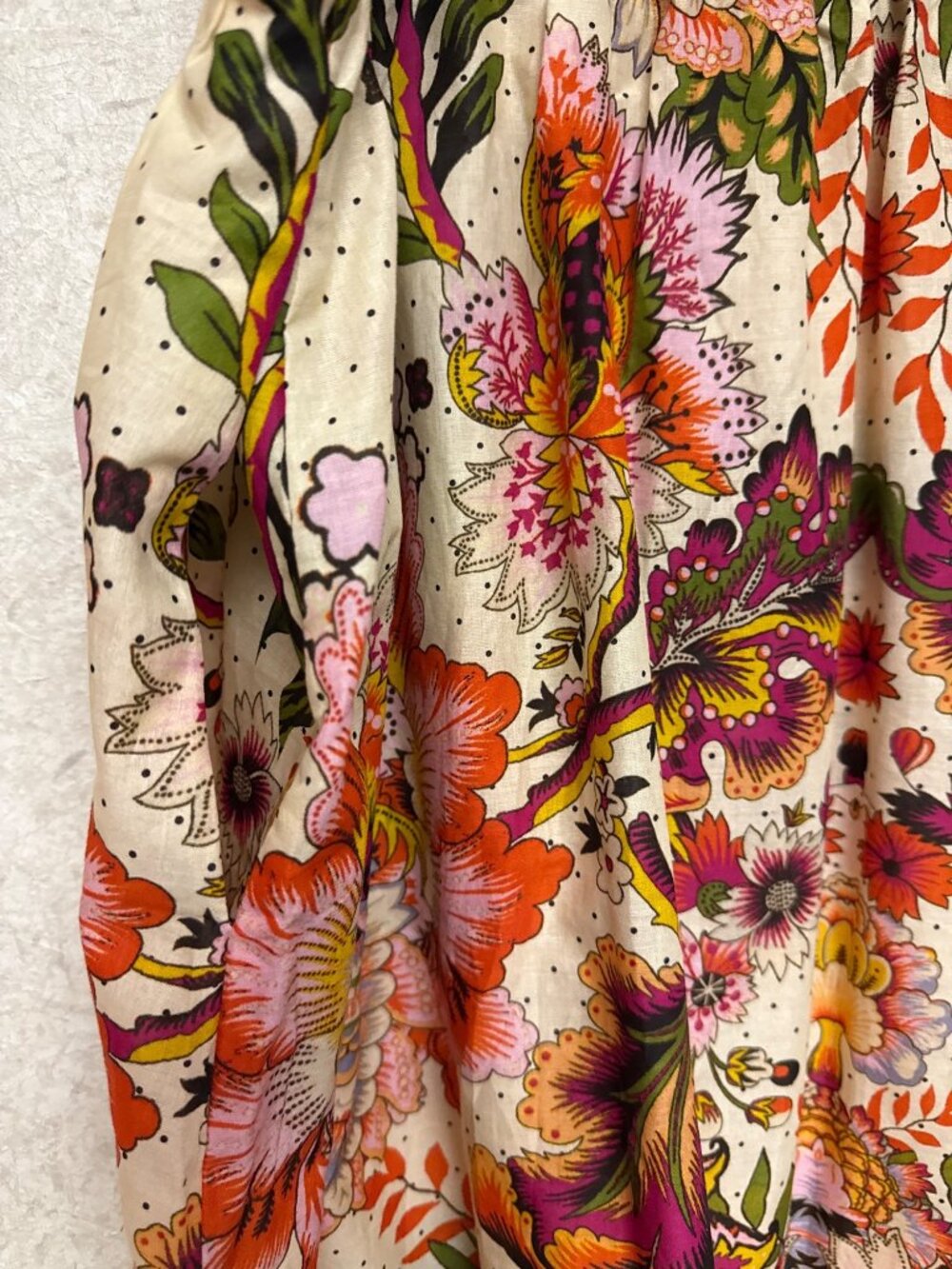 Philosophy NWT Women's 3X 100% Cotton Boho Floral Midi Skirt Plus Cottagecore - Picture 4 of 10